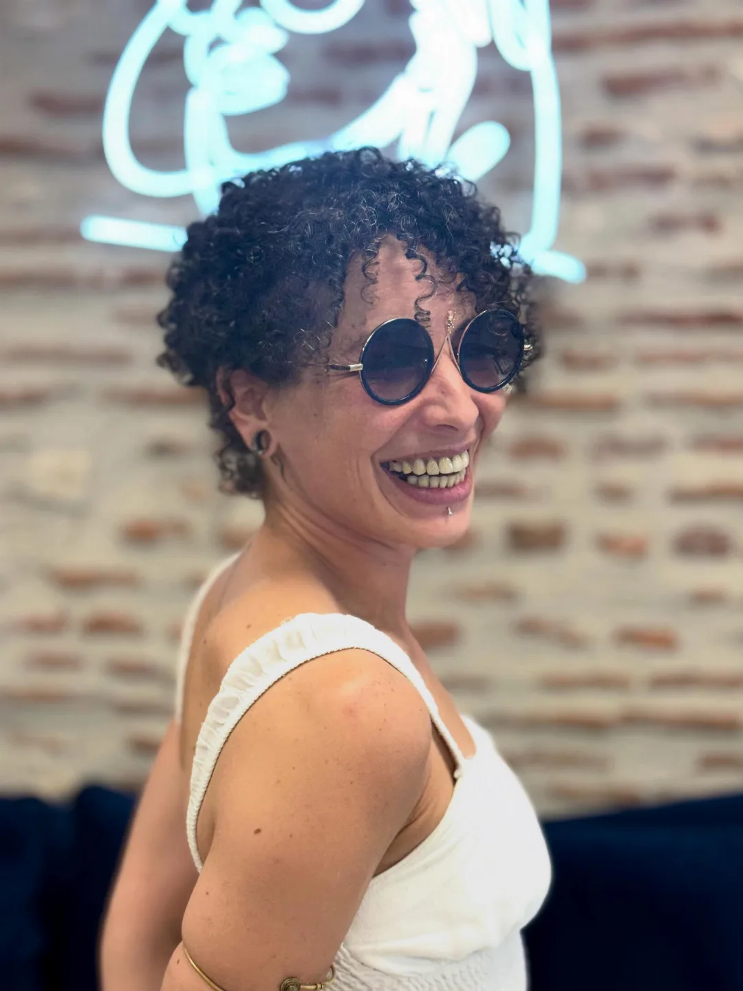 Et une @gamine.nyc qui a fait craquer notre cliente 😍 Merci beaucoup à elle pour sa confiance 💙 #gamine #lunettesdesolei