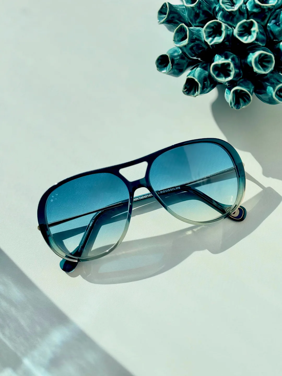 Bleu comme Maison Sarah Lavoine x @roussilhe 🩵 #createurfrançais #maisonsarahlavoine #frencheyewear